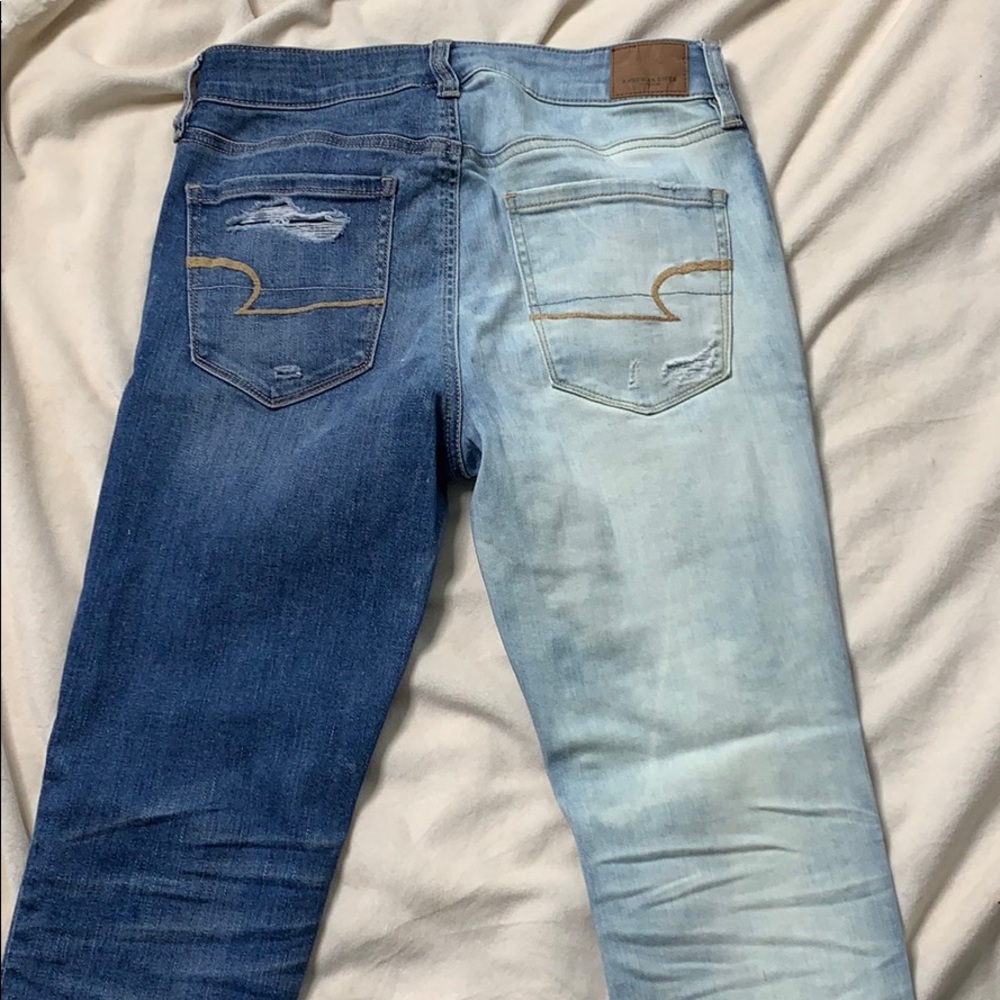 American Eagle Half Bleached Jeans - Picture 4 of 5